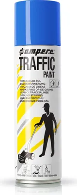 Produktbild von AMPERE TRAFFIC PAINT Bodenmarkierspray Traffic Paint 500ml blau 12 Stk