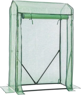 Image de Petite serre 100 x 50 x 150 cm avec fenêtre pour les tomates