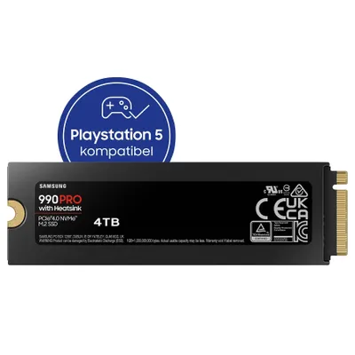 Obrázok produktu pre SAMSUNG 990 PRO Chladič 4TB, herný pevný disk, čierny