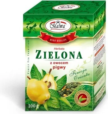 Produktbild von Grüner Tee mit Quittenfrucht 100g MALWA