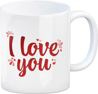 Produktbild von I love you Kaffeebecher Liebe Glück Valentinstag Pärchen Paar Ehe Frau Mann Herz