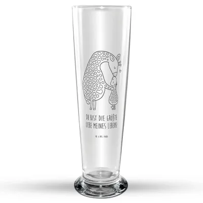 Produktbild von Mr. & Mrs. Panda Bierglas Giraffe Kind - Transparent - Geschenk, Bier Glas, Glasbecher, Glasbierglas, Sohn, Bierbecher, Mutter, Lieblingsmensch, Trinkglas, Afrika, Mama