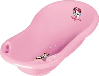 Produktbild von Baby Badewanne 84 cm Disney Minni Maus rosa mit Stöpsel Babywanne Minnie Mouse