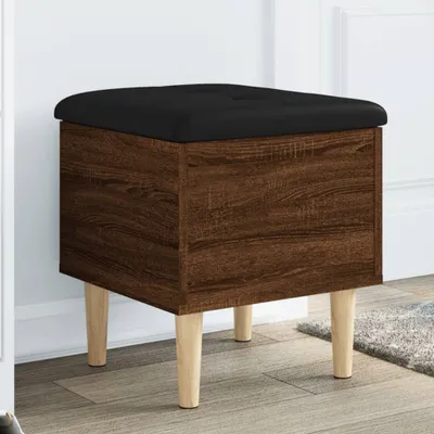 Produktbild von Design Möbel Sitzbank mit Stauraum Braun Eichen-Optik 42x42x46 cm - 2024 Neu