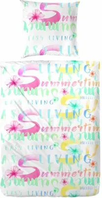 Immagine prodotto di Biancheria da letto Hahn in policotone bianco Summer 135x200 cm + 80x80 cm