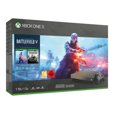 Image de Microsoft Xbox One X 1 To Édition spéciale Gold Rush - sans jeu
