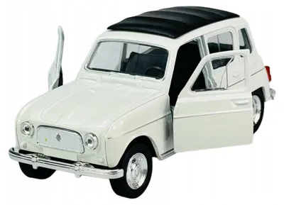 Produktbild von Welly Renault 4 weiß Metallmodell 1:34
