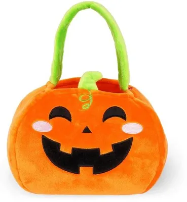 Zdjęcie produktu dla Halloweenowa torebka z pomponami z elastycznych materiałów