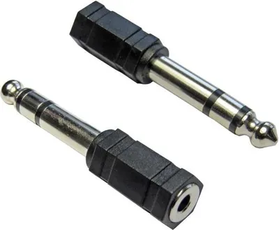 Produktbild von keepdrum ADA059 Klinken-Adapter 3,5mm Buchse zu 6,3mm 2-STÜCK
