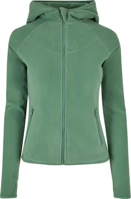 Produktbild von Urban Classics Ladies Polar Fleece Zip Hoody salvia L