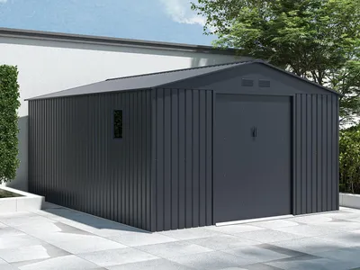 Produktbild von Metall Gerätehaus Modell München 14,39 m²