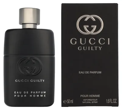 Produktbild von Gucci Guilty For Him, Männer, 50 ml, Nicht nachfüllbare Flasche, Spray, ALCOHOL DENAT., PARFUM/FRAGRANCE, PROPYLENE GLYCOL, AQUA/WATER/EAU, LIMONENE, LINALOOL, BENZYL..., 1 Stück(e)