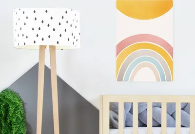 Produktbild von Leinwandbild für die Wand im Kinderzimmer REGENBOGEN- 75x100 cm