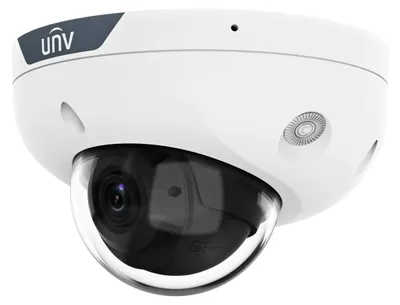 Image de Caméra de Sécurité IP Uniview Easy Dome PoE 2MP 2.8mm IP67 IK10 ColorHunter Blanc