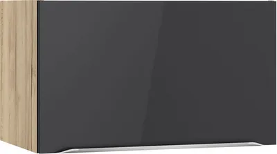 Produktbild von Optifit Klapphängeschrank Linus984 BxTxH 60 x 34,9 x 35,2 cm anthrazit glänzend zerlegt KFLI OK635-8+