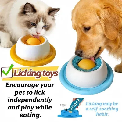 Produktbild von Interaktives Hundespielzeug - Futterpuzzle Slow Feeder - Gegen Schlingen Beim Fressen - Intelligenzspielzeug Für Welpen - Kunststoff - Hundespielzeug-Variante