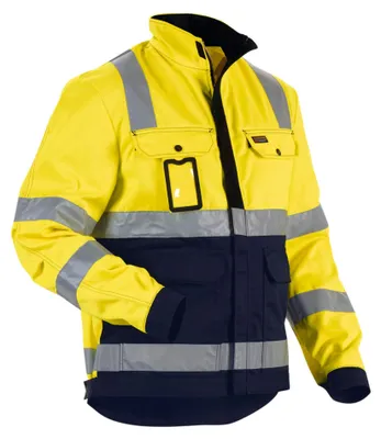 Produktbild von Blakläder Warnschutz-Jacke, gelb / marineblau, Unisex-Größe: L
