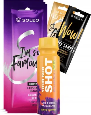 Productafbeelding van Soleo I'm So Famous Bronzer bruiningslotion 3 stuks 15 ml Bruiningsset