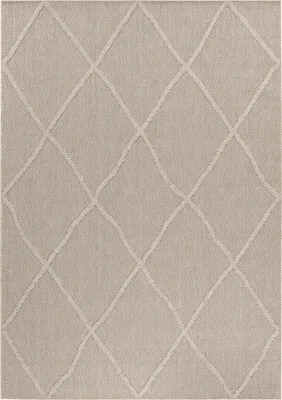 Produktbild von Teppium In & Outdoor Teppich Skandi Boho Stil Einfarbig Flachgewebe Wetterfest Wohnzimmer Balkon Terrasse Küchenteppich, Grösse: 80x250 cm