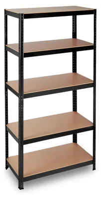 Obrázok produktu pre relaxdays ťažká polica 10026749_0 čierna 90,0 x 45,0 x 180,0 cm
