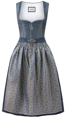 Productafbeelding van Stockerpoint damesdirndl Mallaury, midi-model, blauw, maat 44
