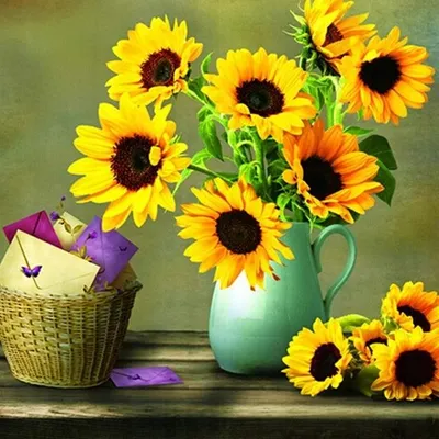 Produktbild von Artelo Diamond Painting Bild Sonnenblumen 5D DIY-Set