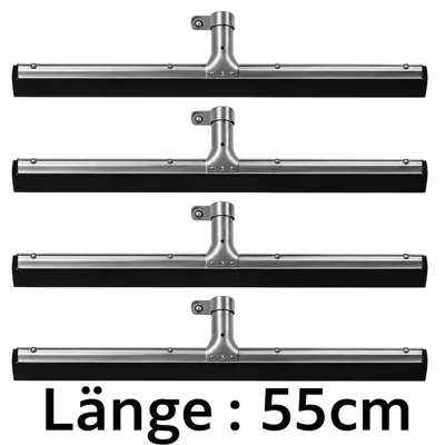 Produktbild von Wasserschieber Bodenabzieher Bodenwischer Gummilippe 4 Abzieher 55cm ohne Stiel