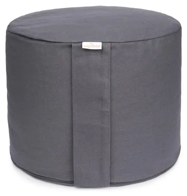 Produktbild von yogabox Meditationskissen Rondo Big BASIC - grau 35 x 35 x 25 cm  Buchweizenschalen