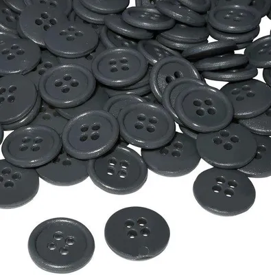 Produktbild von Kunststoff-Nätknöpfe Ø15x3mm antracietgrau 100Stück