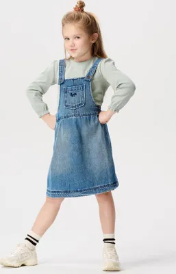 Produktbild von Noppies Kleid Evans - Mittelblau Jeans 104