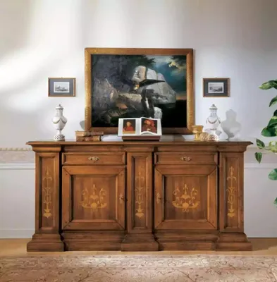 Produktbild von Sideboard Wohnzimmer Design Luxus Möbel Braun Sideboard Holz