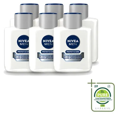 Zdjęcie produktu dla 6 x Balsam po goleniu NIVEA MEN Protect & Care - 100 ml - Opakowanie zbiorcze - 6 sztuk