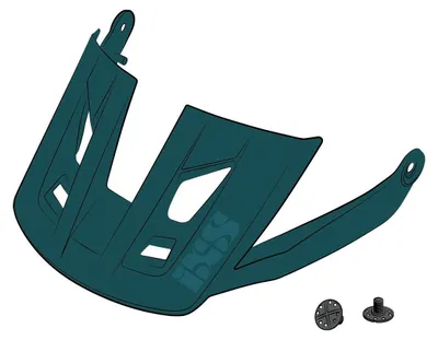 Produktbild von IXS Sports Division iXS Visor + Pins Trigger AM S/M Everglade - Ersatzvisier ....