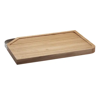 Produktbild von Rösle Schneidbrett 48 x 32 x 3 cm Ulme mit Edelstahlgrif