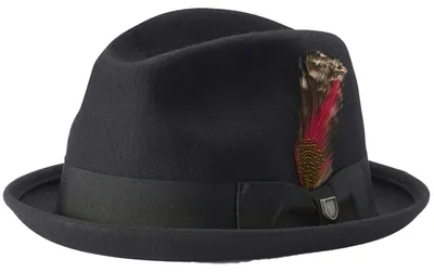Produktbild von Brixton Gain Fedora Hut, schwarz, M
