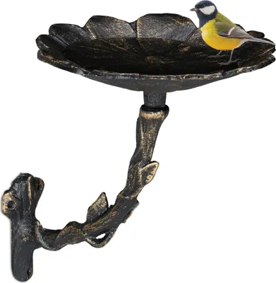 Produktbild von relaxdays Vtáčia vaňa Blossom Cast Iron
