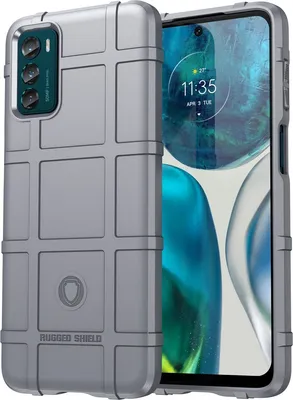 Produktbild von Mobigear Rugged Shield  Motorola Moto G42 Hülle Flexibles TPU Backcover Stoßfest - Grau