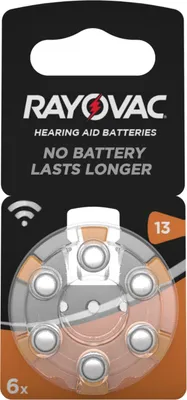 Obrázek produktu pro RAYOVAC 04606945416 Acoustic Special 13 6ks baterií pro sluchadla