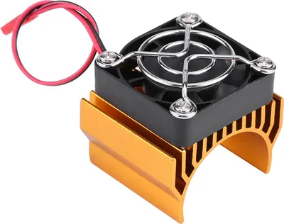 Image de Dissipateur thermique avec ventilateur pour moteur électrique 1/10 RC-Car 540/550 3650 (or)