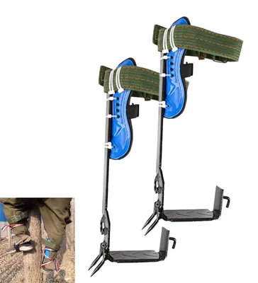 Produktbild von Forst Baumsteigeisen – Sicheres & Robust Spike-Set für Baumklettern, Baumpflege & Obstpflücken, 2-Gang Steigeisen mit Sicherheitsband