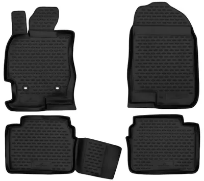 Produktbild von WALSER XTR Gummi Fussmatten Auto für Mazda 6 (GH) 2007 - 2013, 100% passgenaue Auto Fußmatten, robuste Universal Fußmatte Auto, Gummimatten Auto, Auto Fussmatten Gummi, Auto Gummimatten