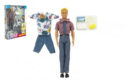 Immagine prodotto di Bambola di plastica senza articolazioni con accessori 30 cm