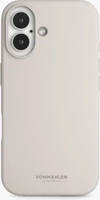 Image de Vonmählen Coque en silicone souple pour iPhone 16 Crème (MSC00057)