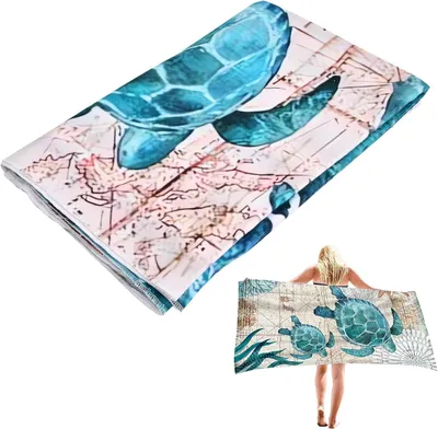 Immagine prodotto di Asciugamano da spiaggia in microfibra, 75 x 150 cm, ad asciugatura rapida, antarena, ideale per la spiaggia