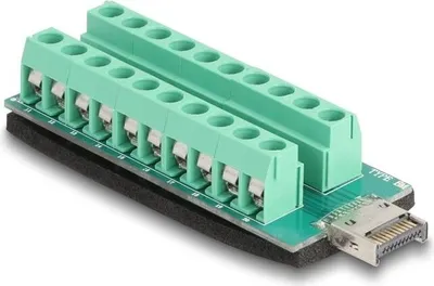 Image de Delock USB type-E clé A mâle vers adaptateur bornier 20 broches