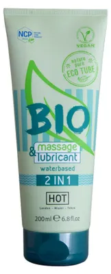 Zdjęcie produktu dla Hot - Bio Masaż I Lubrykant Na Bazie Wody 2 W 1 200 Ml