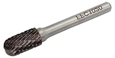 Produktbild von Wolframkarbid-Frässtift - 6mm Schaft - 12x25x66mm - Rund - Hartmetall Fräser
