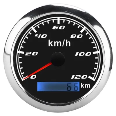 Image de Aiguille de compteur de vitesse GPS, compteur kilométrique 0–120 km/h, 0–999 999 km, IP67, 9–32 V CC, universel pour voitures, camions et bateaux