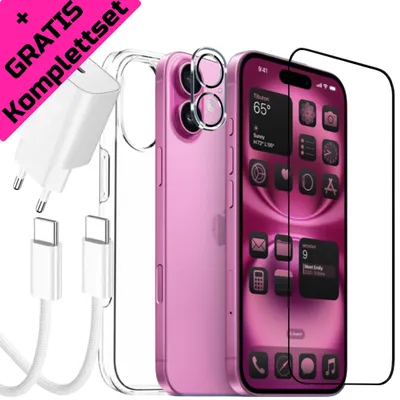Produktbild von Apple iPhone 16 128GB Rosa NEU Versiegelt + Gratis Komplettset Ladegerät Handyhülle Displayschutz Kameraschutz