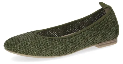 Produktbild von CAPRICE Ballerina Materialmix Leder/Textil Khaki G-Weite